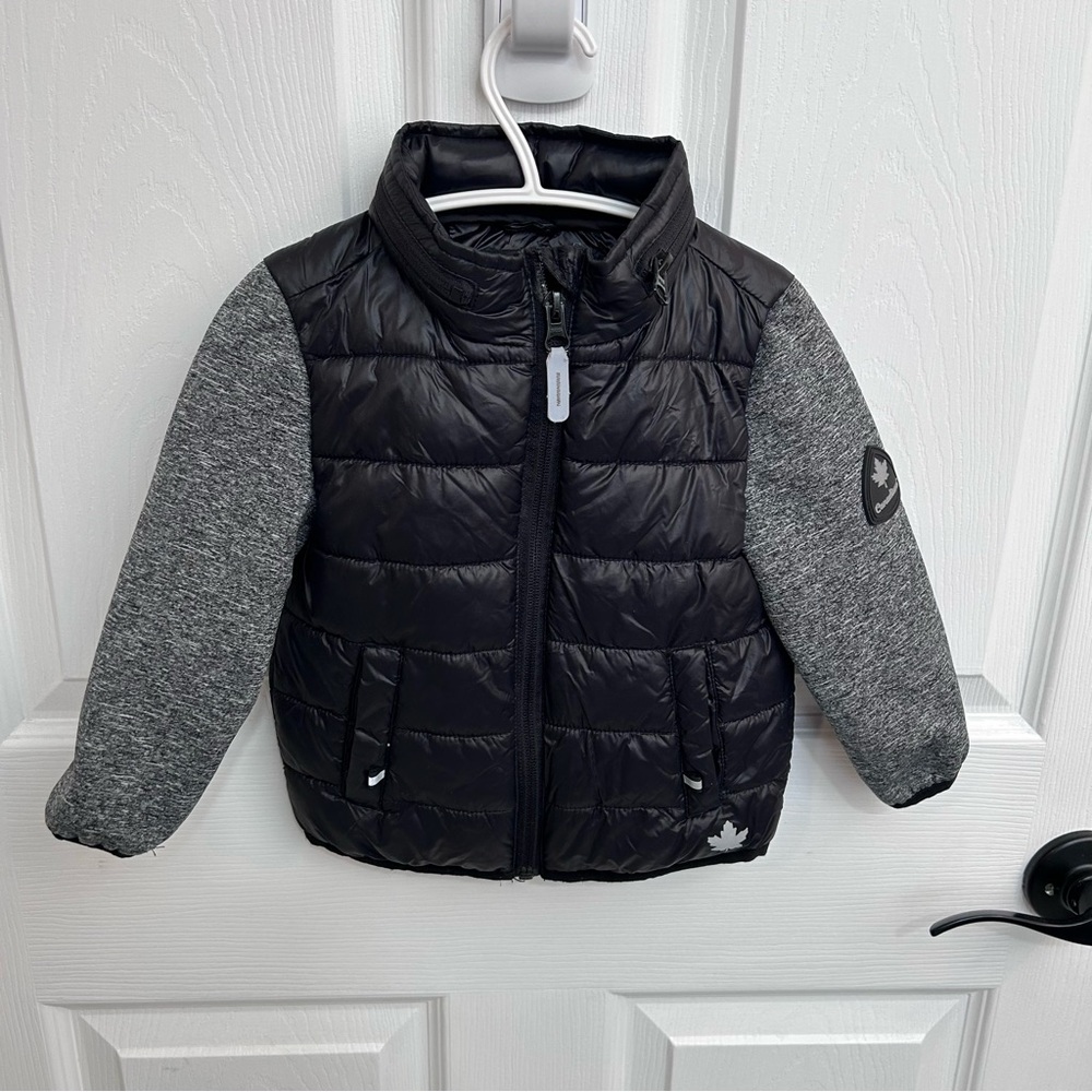 Canadiana Kids Puffer Jacket - Black